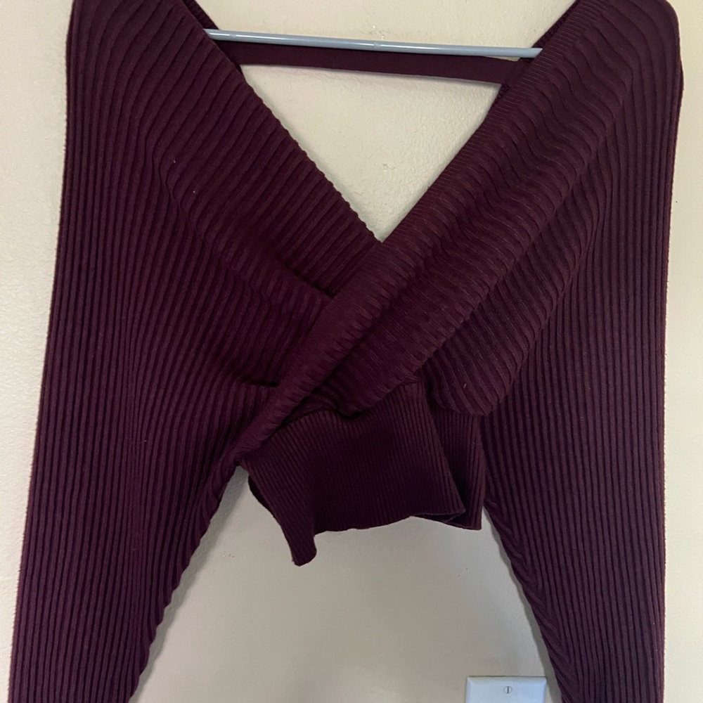 Windsor Deep Burgundy Knit Top